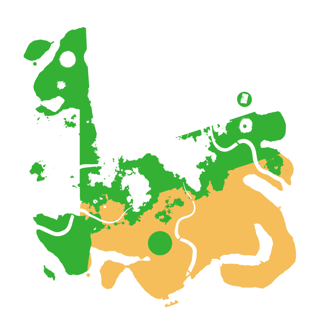 Biome Rust Map: Procedural Map, Size: 3500, Seed: 231423