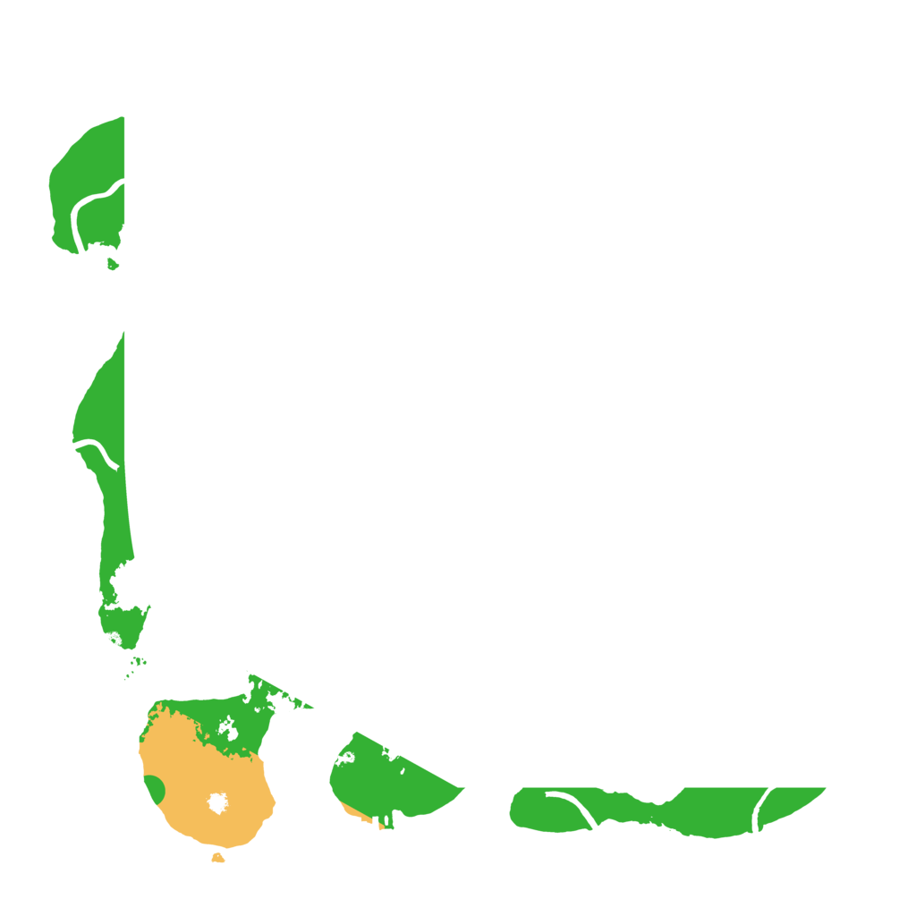 Biome Rust Map: Procedural Map, Size: 3800, Seed: 121315421