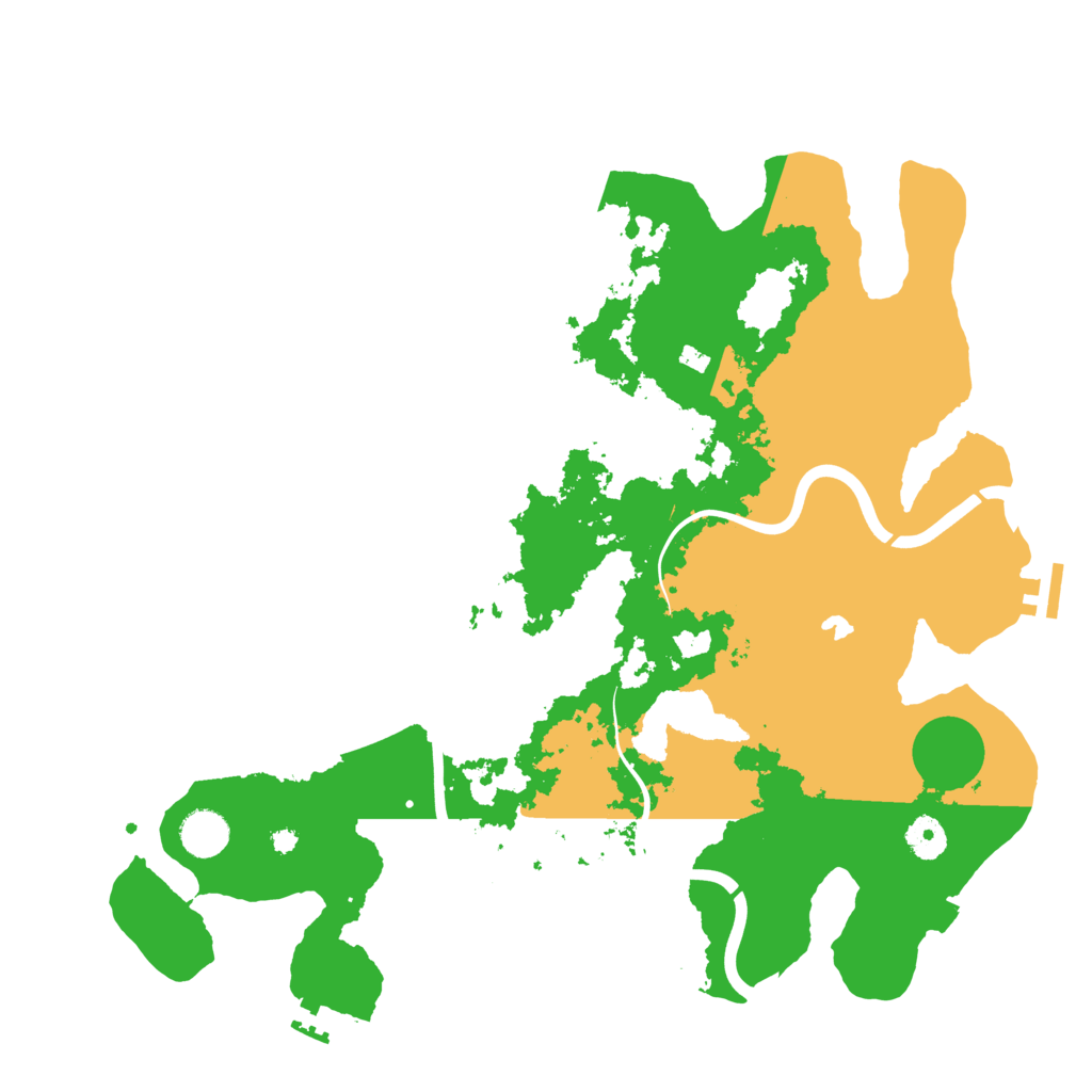 Biome Rust Map: Procedural Map, Size: 4000, Seed: 551970
