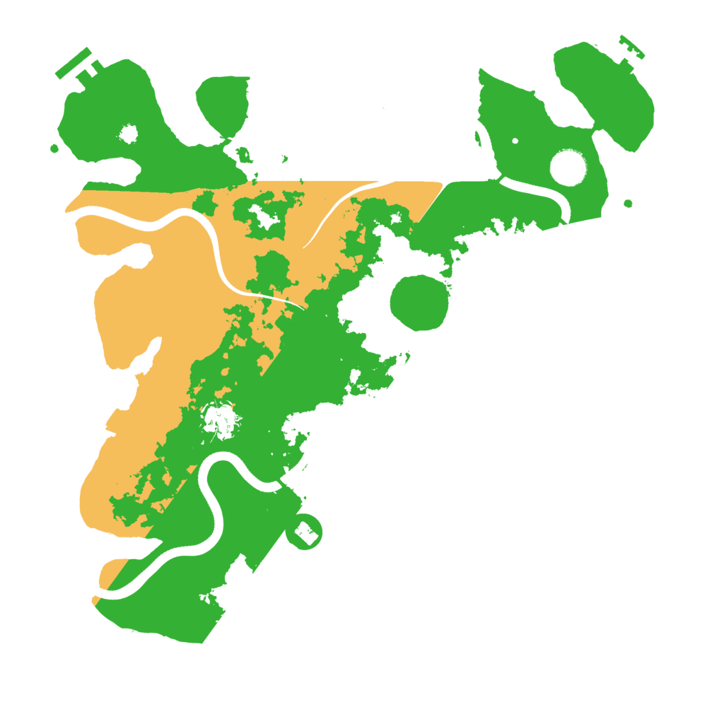 Biome Rust Map: Procedural Map, Size: 3500, Seed: 513210