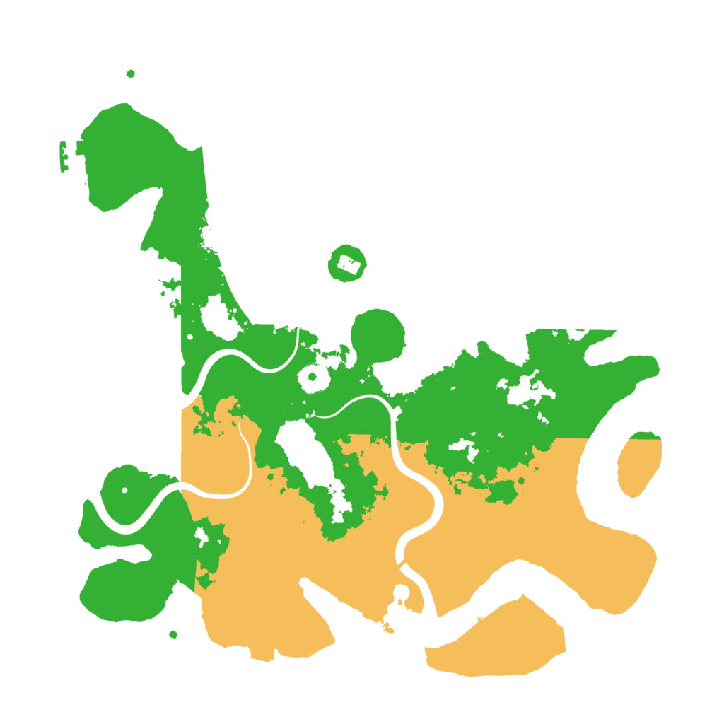 Biome Rust Map: Procedural Map, Size: 3600, Seed: 727057781