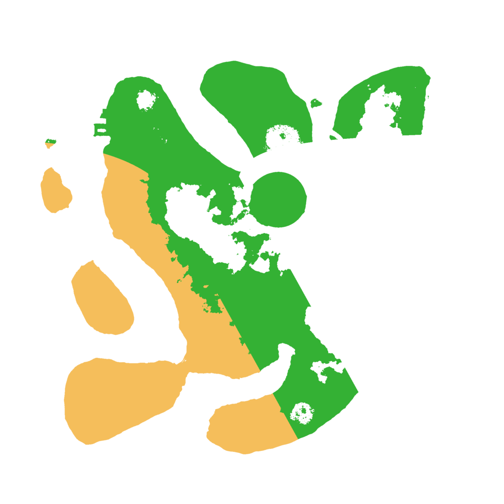 Biome Rust Map: Procedural Map, Size: 2400, Seed: 9969