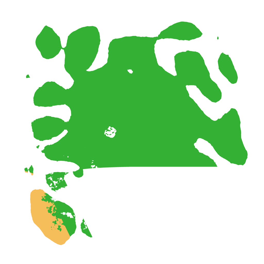 Biome Rust Map: Barren, Size: 3550, Seed: 324970