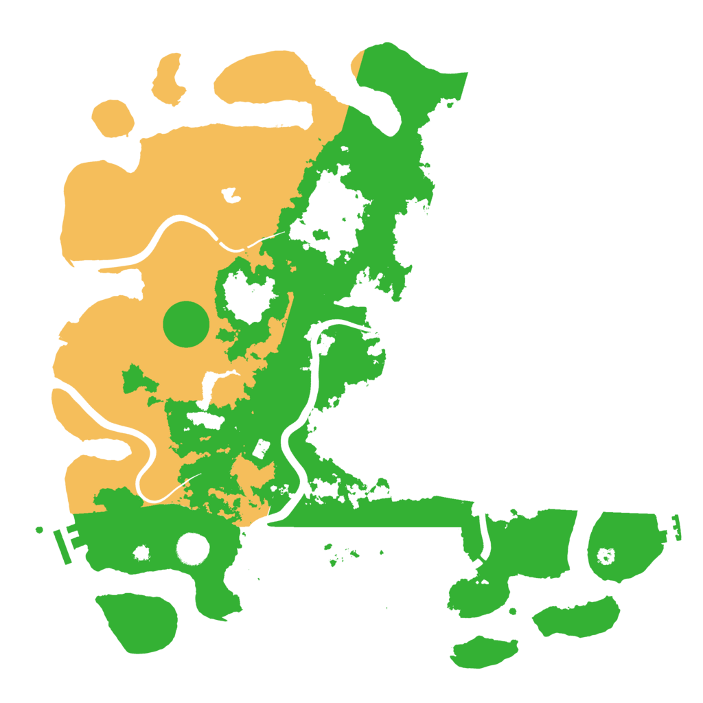 Biome Rust Map: Procedural Map, Size: 4000, Seed: 530943
