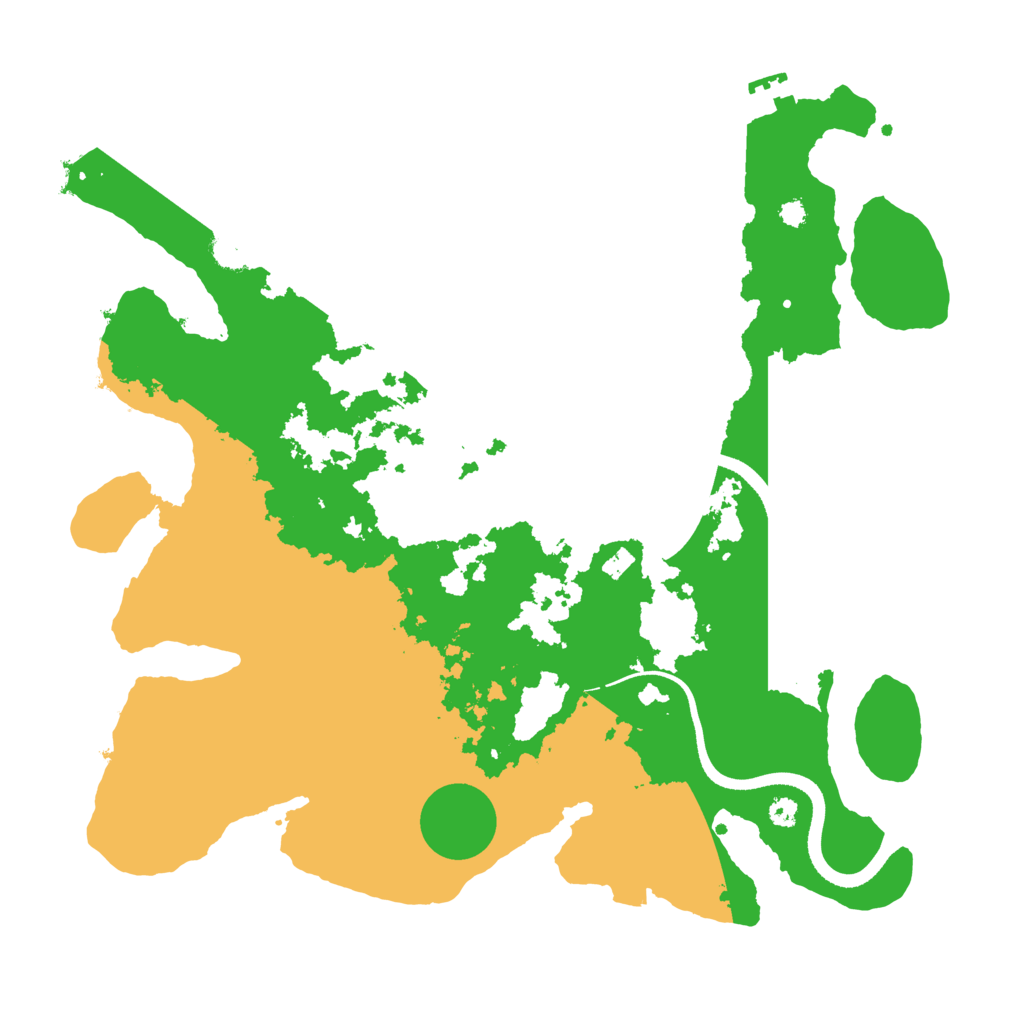 Biome Rust Map: Procedural Map, Size: 3550, Seed: 781220