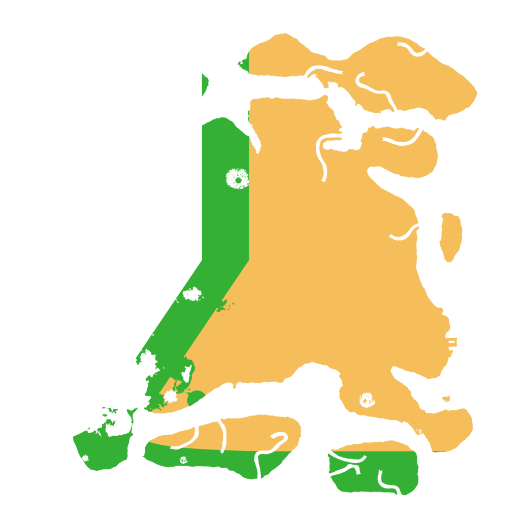 Biome Rust Map: Procedural Map, Size: 3550, Seed: 921182