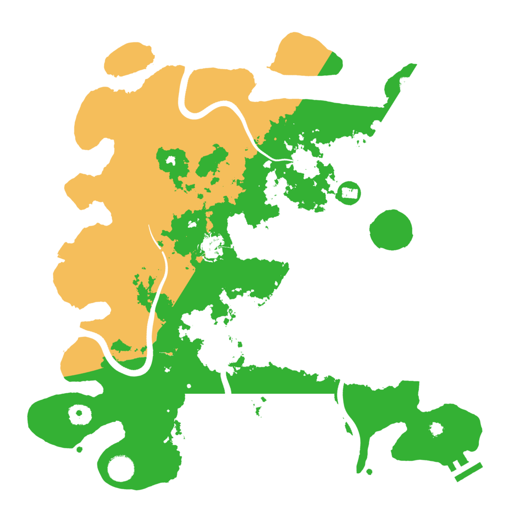 Biome Rust Map: Procedural Map, Size: 3550, Seed: 478953