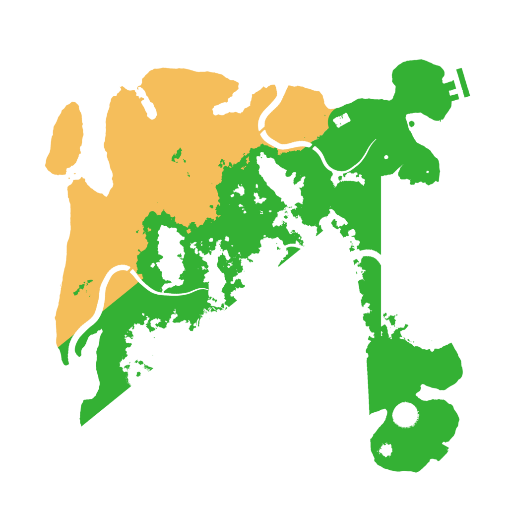 Biome Rust Map: Procedural Map, Size: 3500, Seed: 268462573