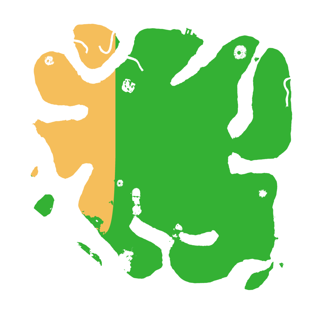 Biome Rust Map: Procedural Map, Size: 3500, Seed: 2393018