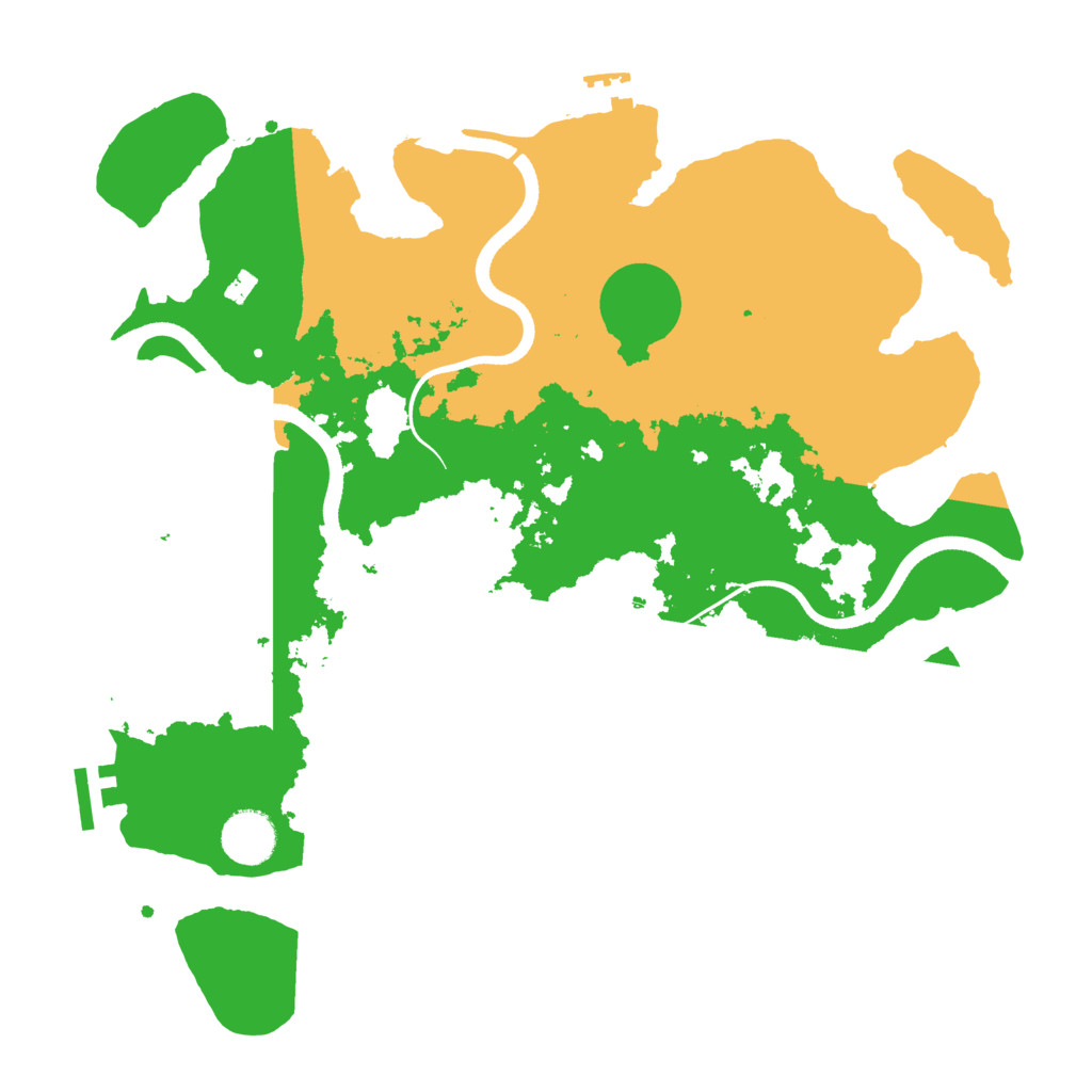 Biome Rust Map: Procedural Map, Size: 3550, Seed: 98046
