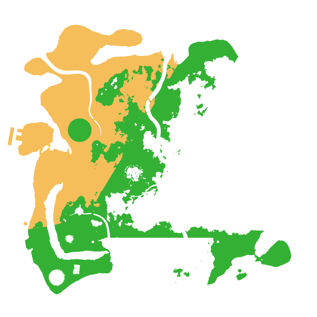 Biome Rust Map: Procedural Map, Size: 3550, Seed: 542967