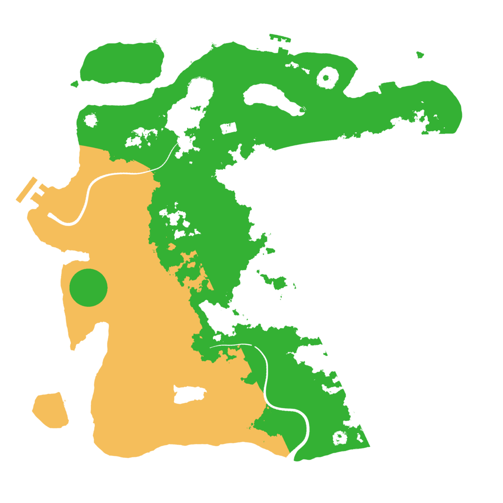 Biome Rust Map: Procedural Map, Size: 3500, Seed: 228483