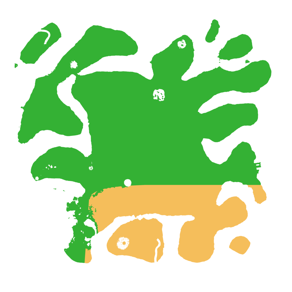 Biome Rust Map: Procedural Map, Size: 3550, Seed: 864584