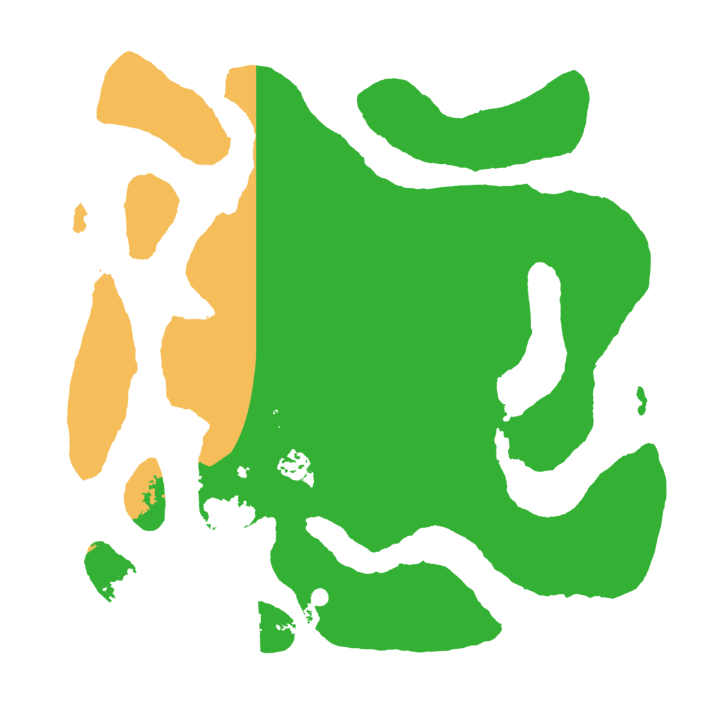 Biome Rust Map: Barren, Size: 3550, Seed: 951197