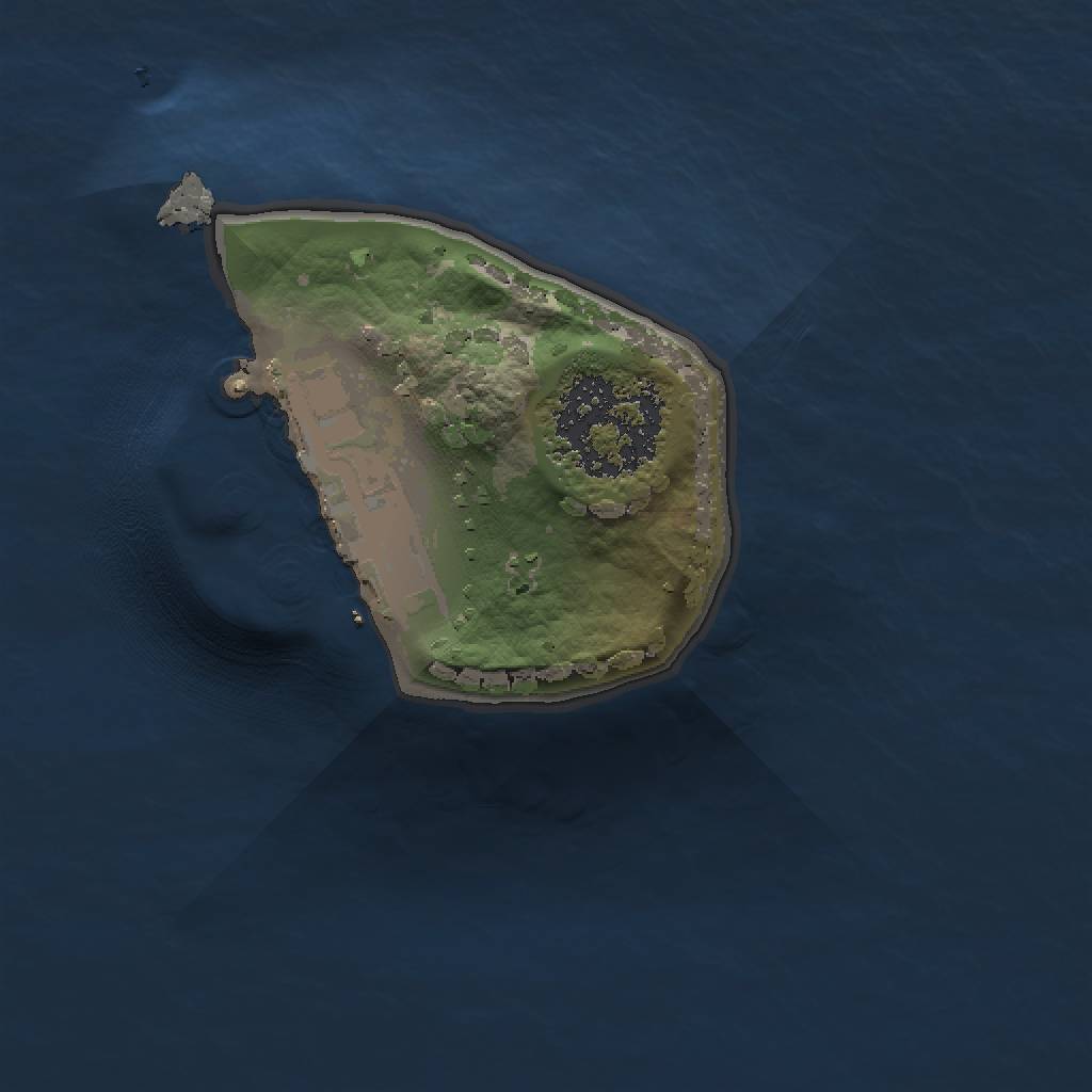 Rust Map: Procedural Map, Size: 1000, Seed: 361174721, 4 Monuments