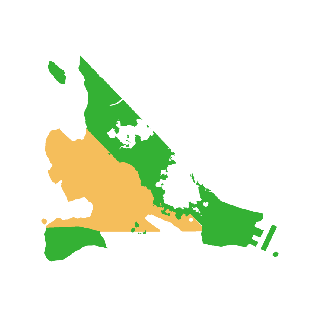 Biome Rust Map: Procedural Map, Size: 2300, Seed: 42069