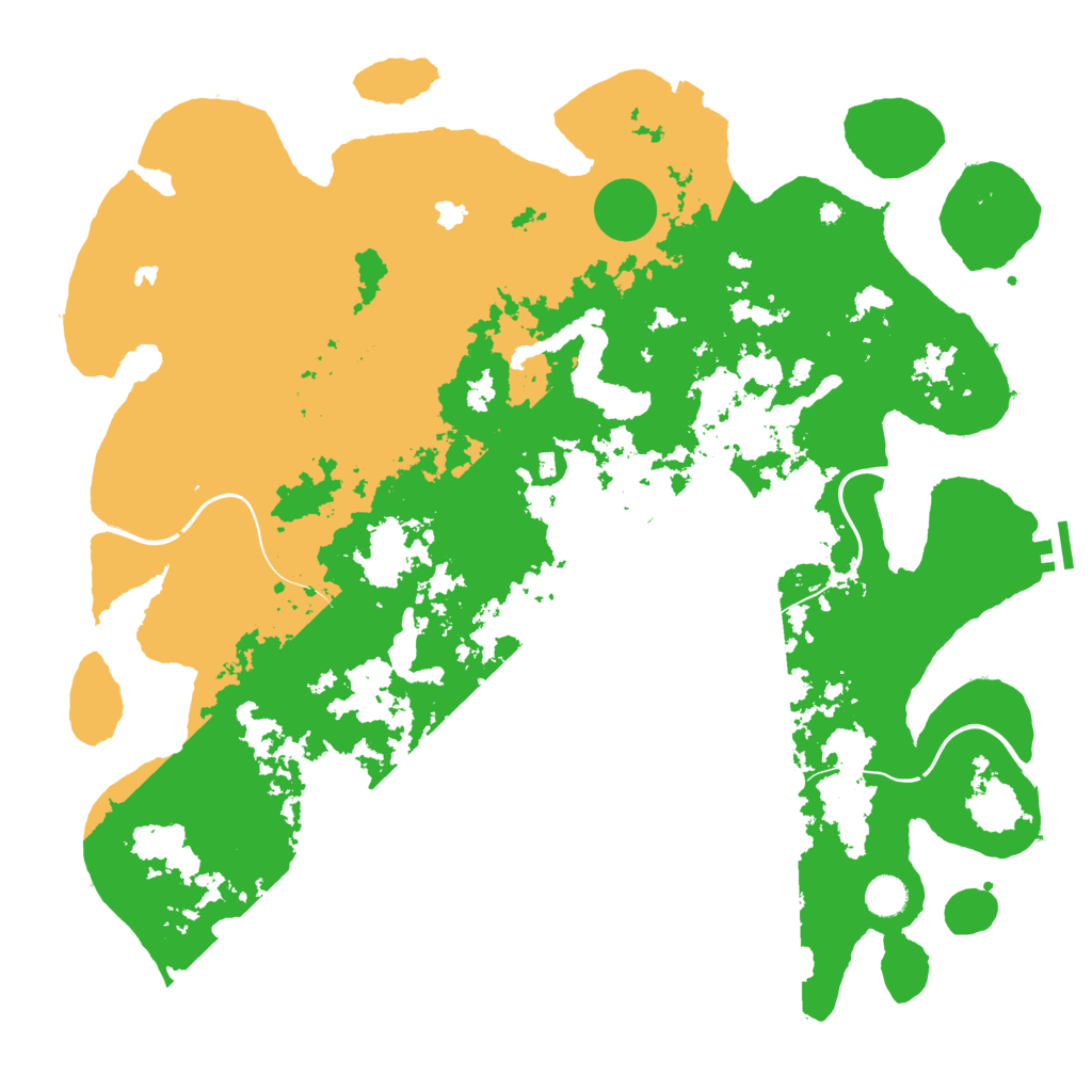 Biome Rust Map: Procedural Map, Size: 4600, Seed: 275556037
