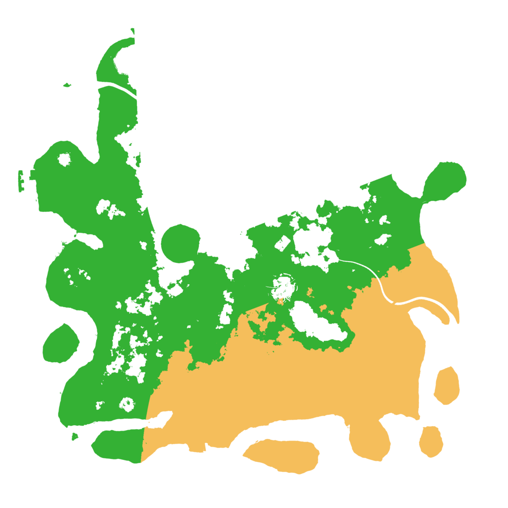 Biome Rust Map: Procedural Map, Size: 3550, Seed: 157747