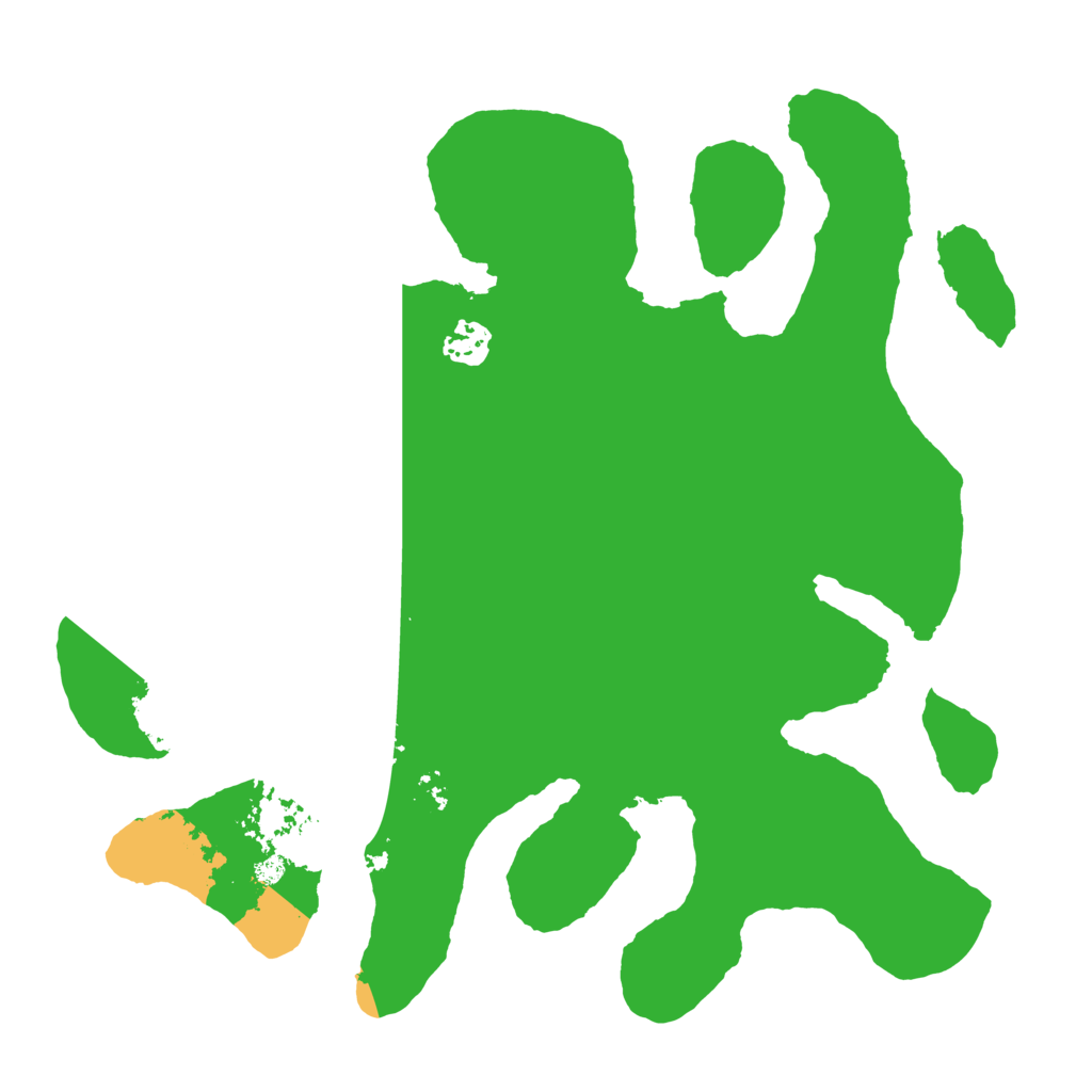 Biome Rust Map: Barren, Size: 3550, Seed: 546947