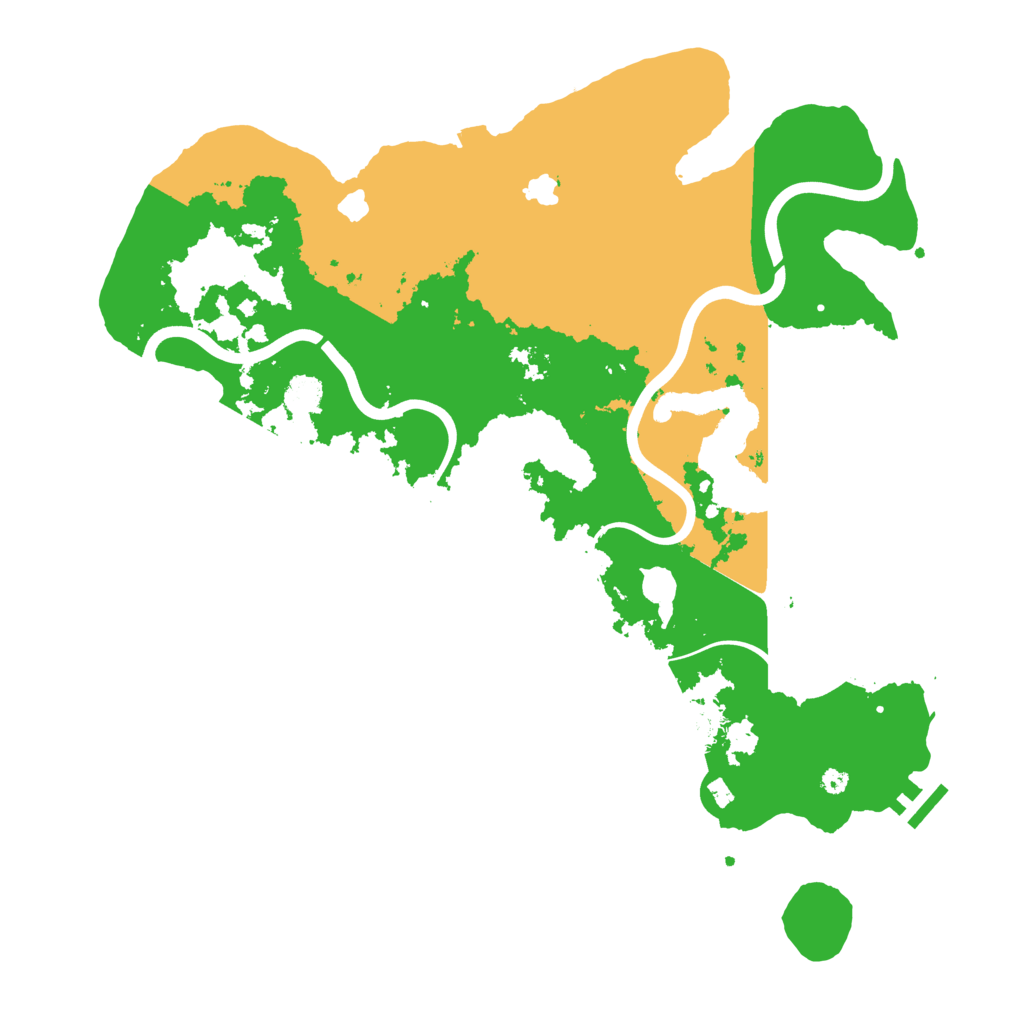 Biome Rust Map: Procedural Map, Size: 4000, Seed: 728543