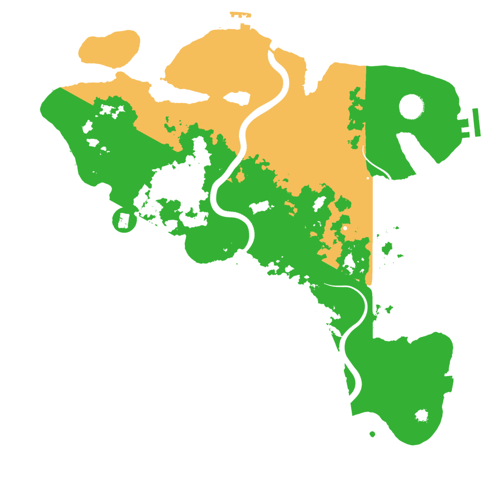 Biome Rust Map: Procedural Map, Size: 3550, Seed: 249230