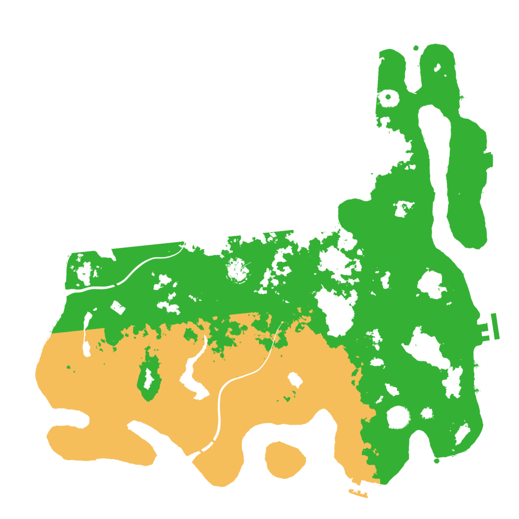 Biome Rust Map: Procedural Map, Size: 4000, Seed: 147445