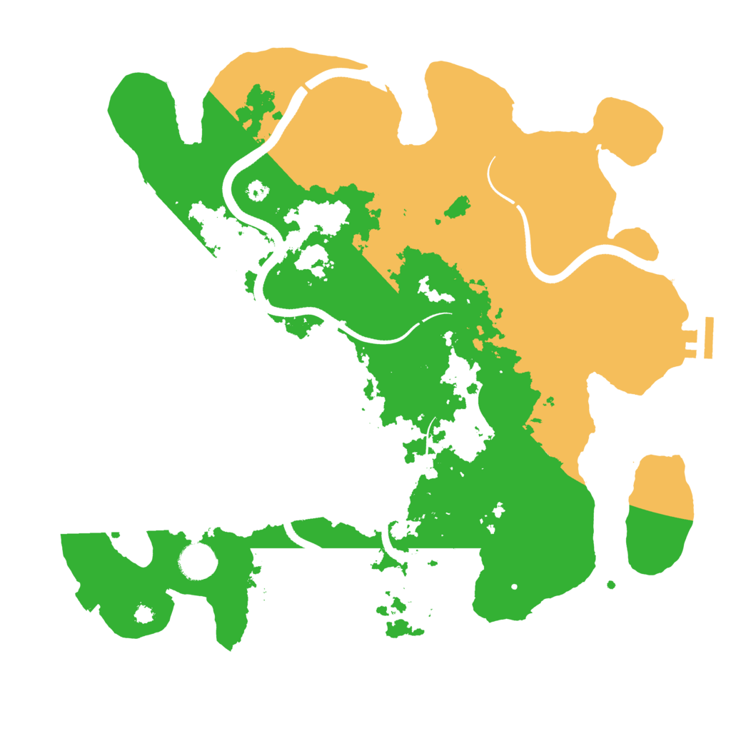 Biome Rust Map: Procedural Map, Size: 3550, Seed: 470599