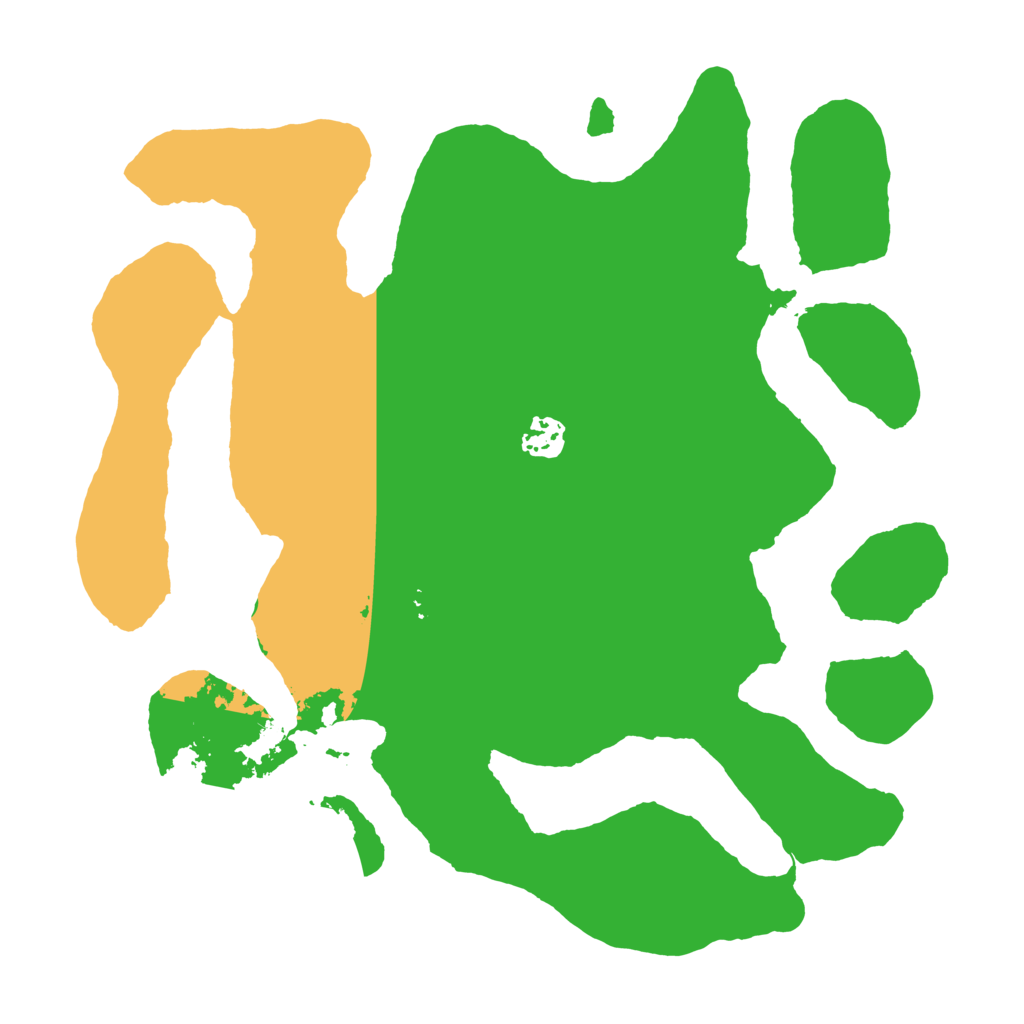 Biome Rust Map: Barren, Size: 3550, Seed: 596653