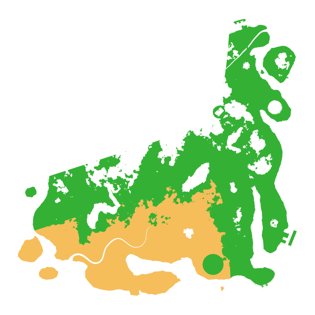 Biome Rust Map: Procedural Map, Size: 4000, Seed: 12743