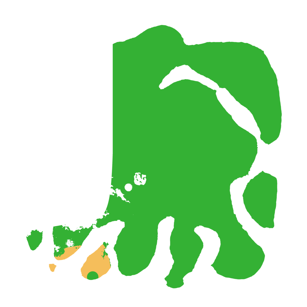 Biome Rust Map: Barren, Size: 3550, Seed: 477798