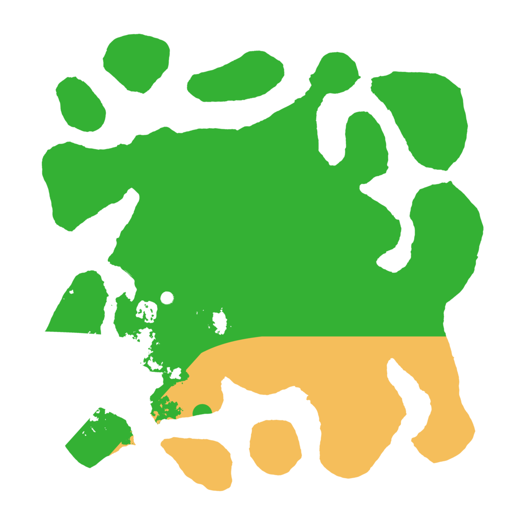 Biome Rust Map: Barren, Size: 3550, Seed: 434324