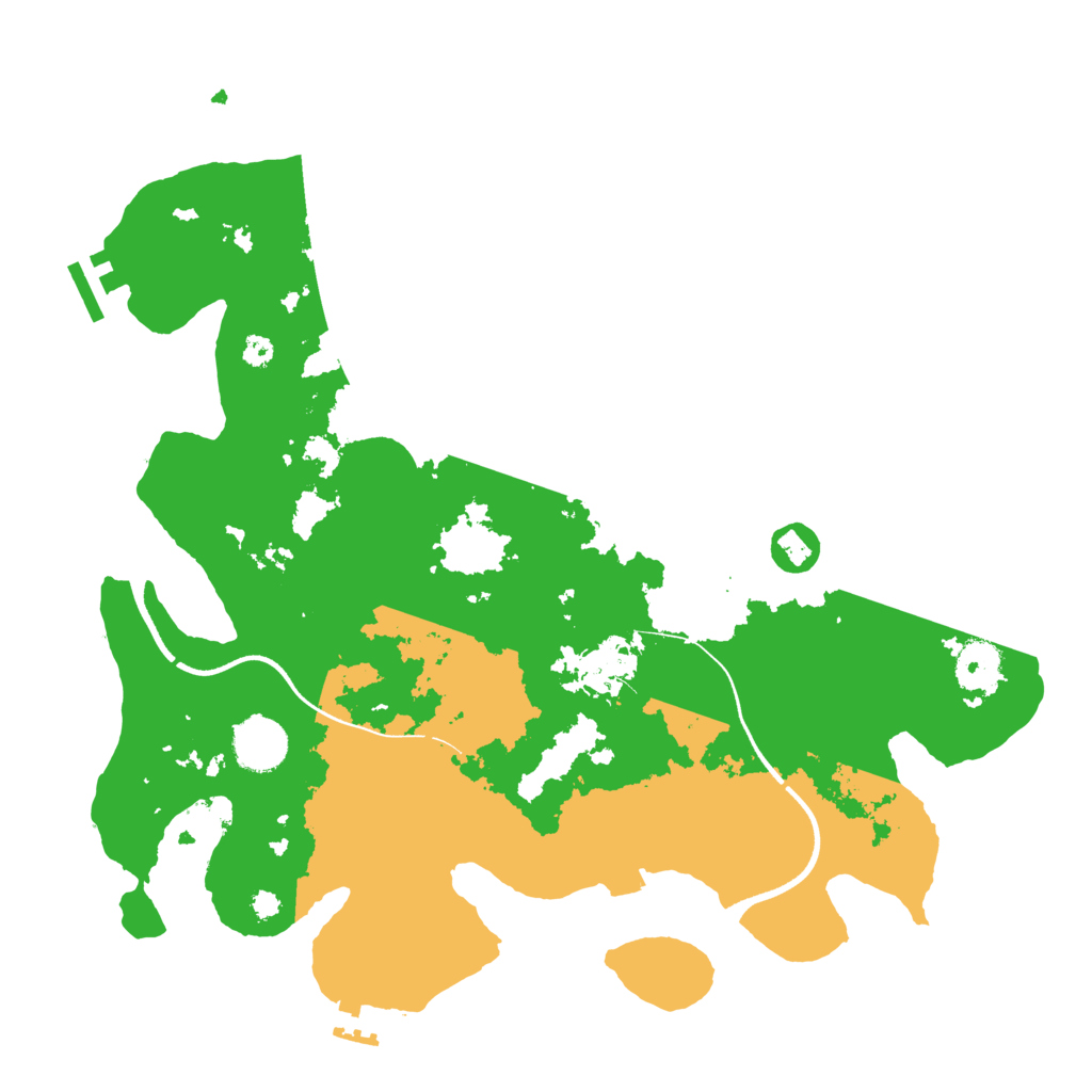 Biome Rust Map: Procedural Map, Size: 3550, Seed: 158626