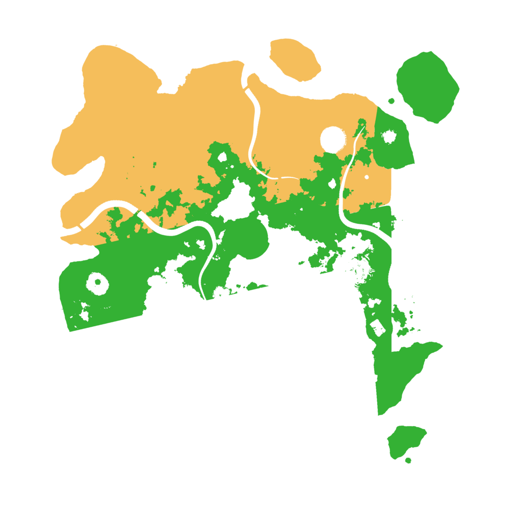 Biome Rust Map: Procedural Map, Size: 3550, Seed: 154971
