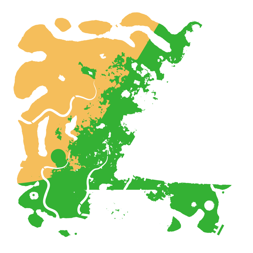 Biome Rust Map: Procedural Map, Size: 4500, Seed: 220364124