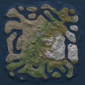 Thumbnail Rust Map: Procedural Map, Size: 4500, Seed: 220364124, 18 Monuments