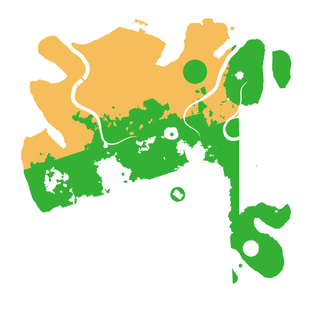 Biome Rust Map: Procedural Map, Size: 3500, Seed: 1809544770