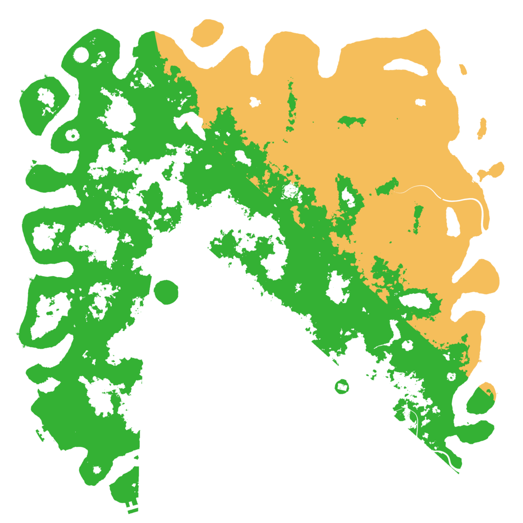 Biome Rust Map: Procedural Map, Size: 6000, Seed: 666047871