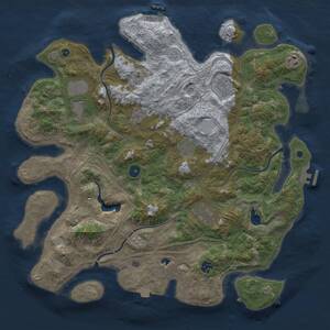 Thumbnail Rust Map: Procedural Map, Size: 4250, Seed: 1912490082, 14 Monuments