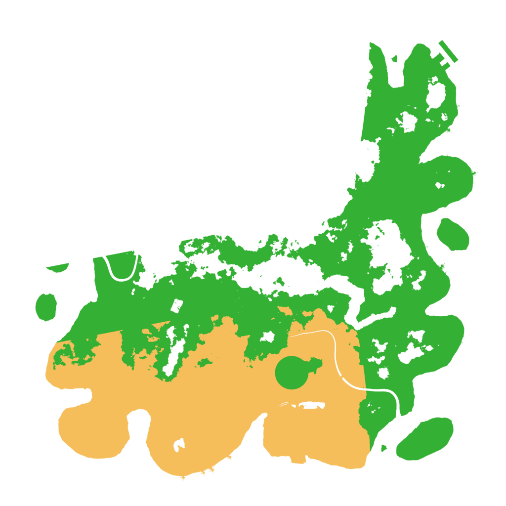 Biome Rust Map: Procedural Map, Size: 4000, Seed: 536222