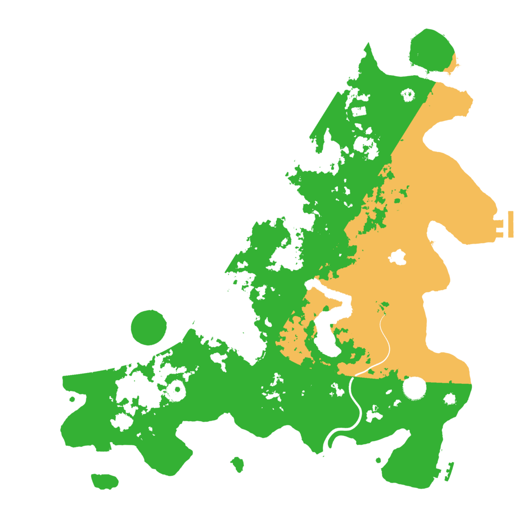 Biome Rust Map: Procedural Map, Size: 4000, Seed: 21