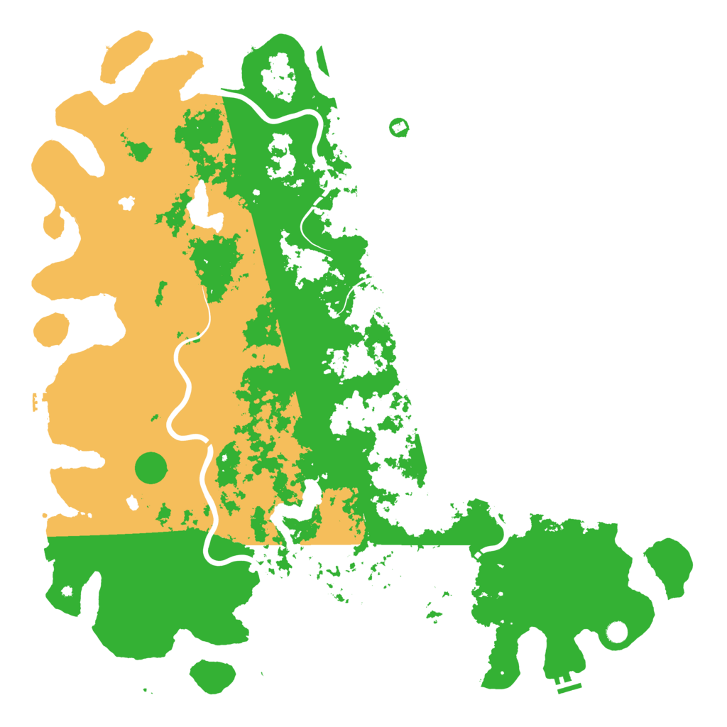 Biome Rust Map: Procedural Map, Size: 6000, Seed: 55006622