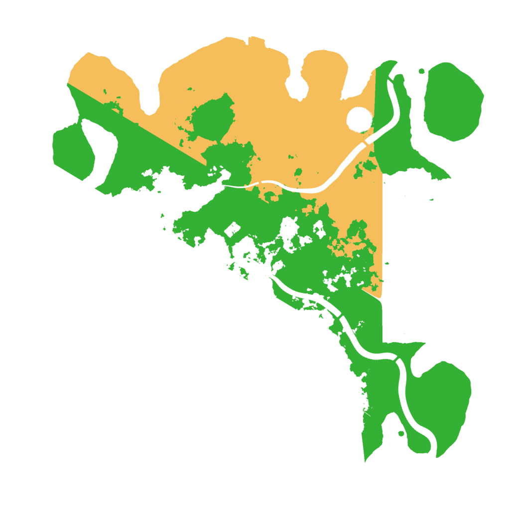 Biome Rust Map: Procedural Map, Size: 3600, Seed: 2036