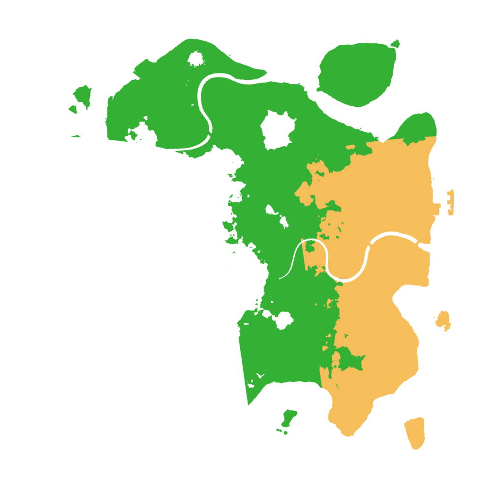 Biome Rust Map: Procedural Map, Size: 3000, Seed: 519832