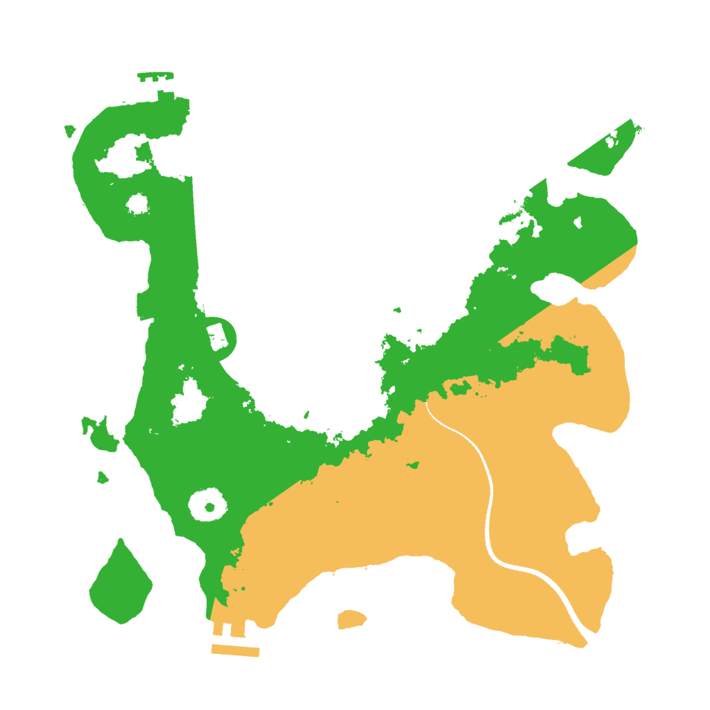 Biome Rust Map: Procedural Map, Size: 3000, Seed: 683874
