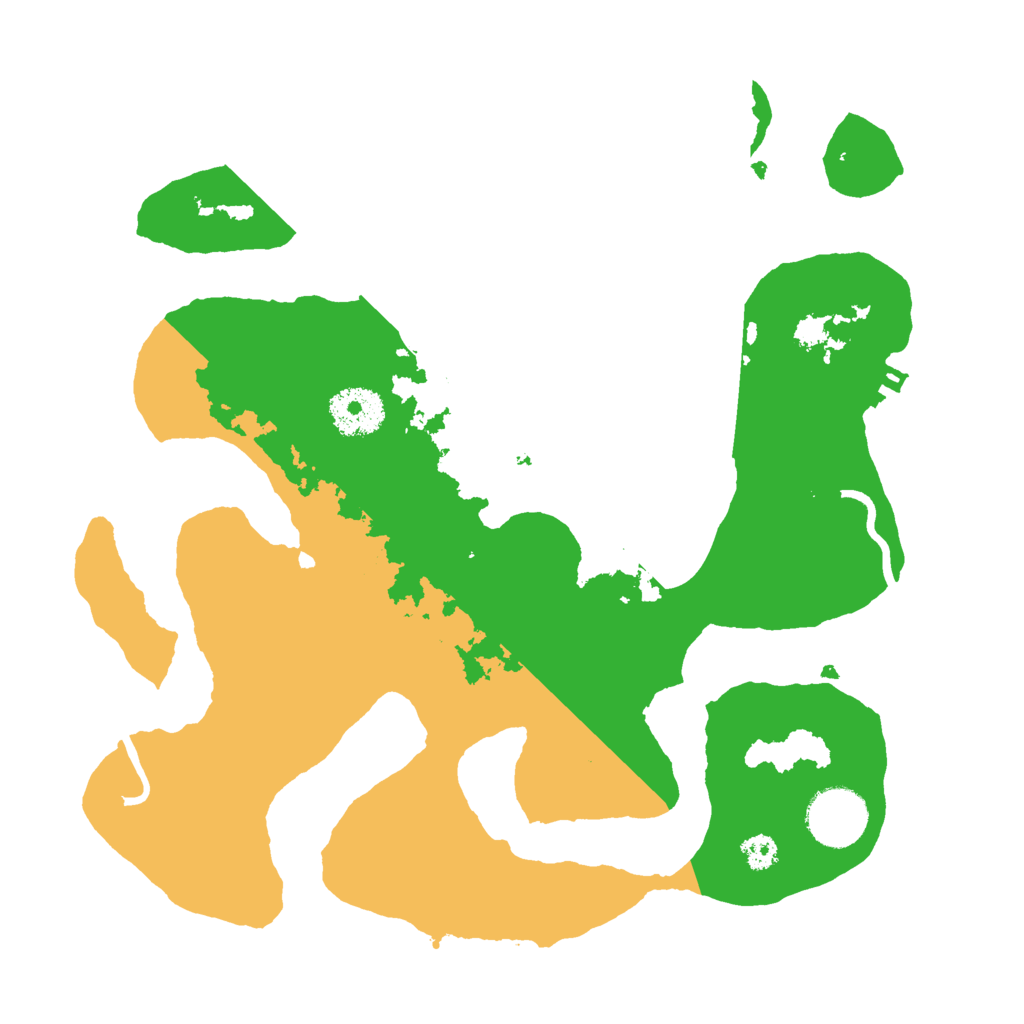 Biome Rust Map: Procedural Map, Size: 3000, Seed: 696258