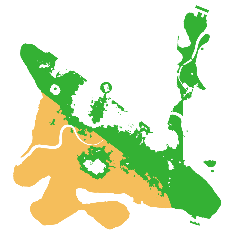 Biome Rust Map: Procedural Map, Size: 3550, Seed: 840054