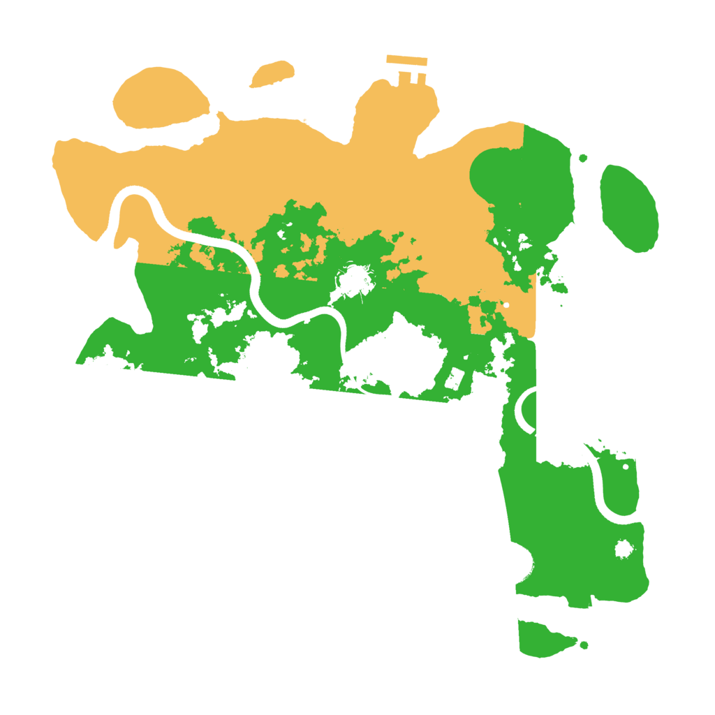 Biome Rust Map: Procedural Map, Size: 3550, Seed: 159012