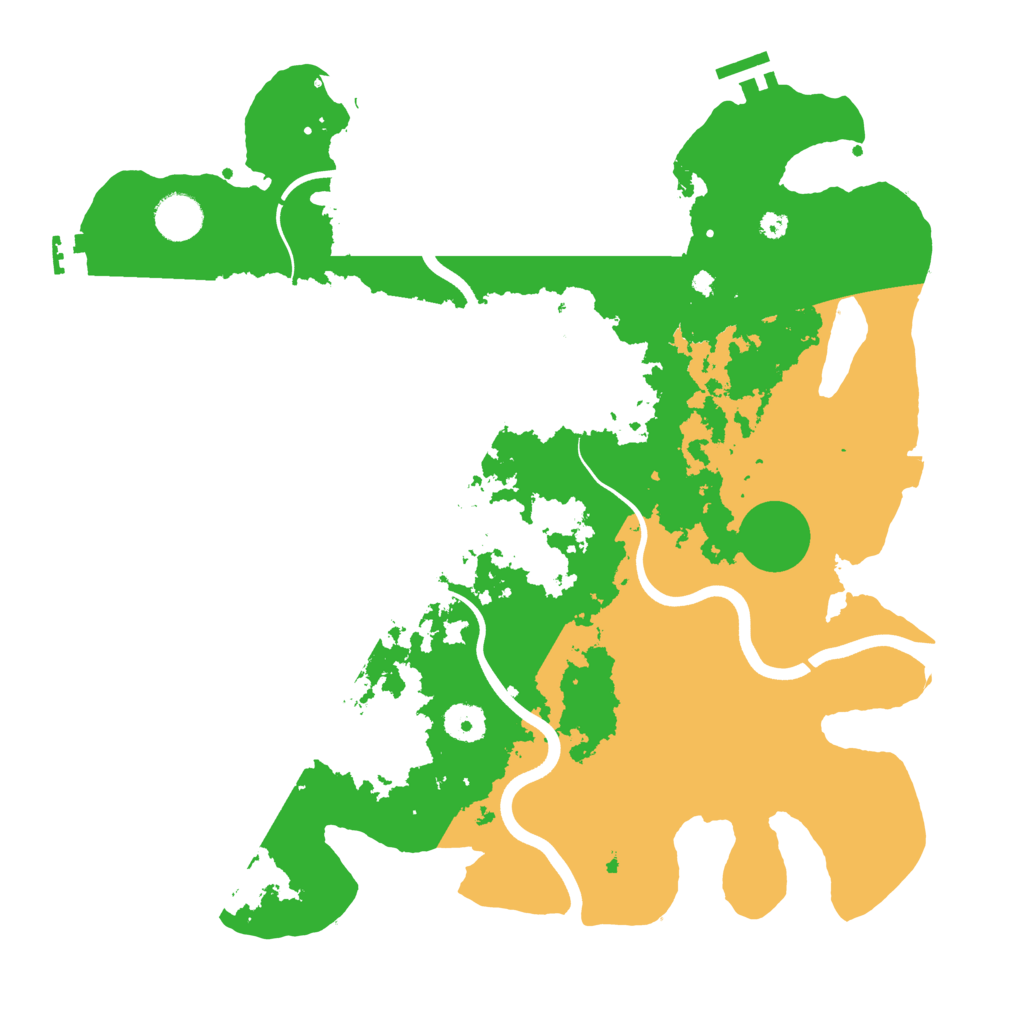 Biome Rust Map: Procedural Map, Size: 3800, Seed: 1157574