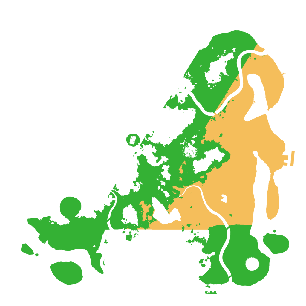 Biome Rust Map: Procedural Map, Size: 4000, Seed: 580241