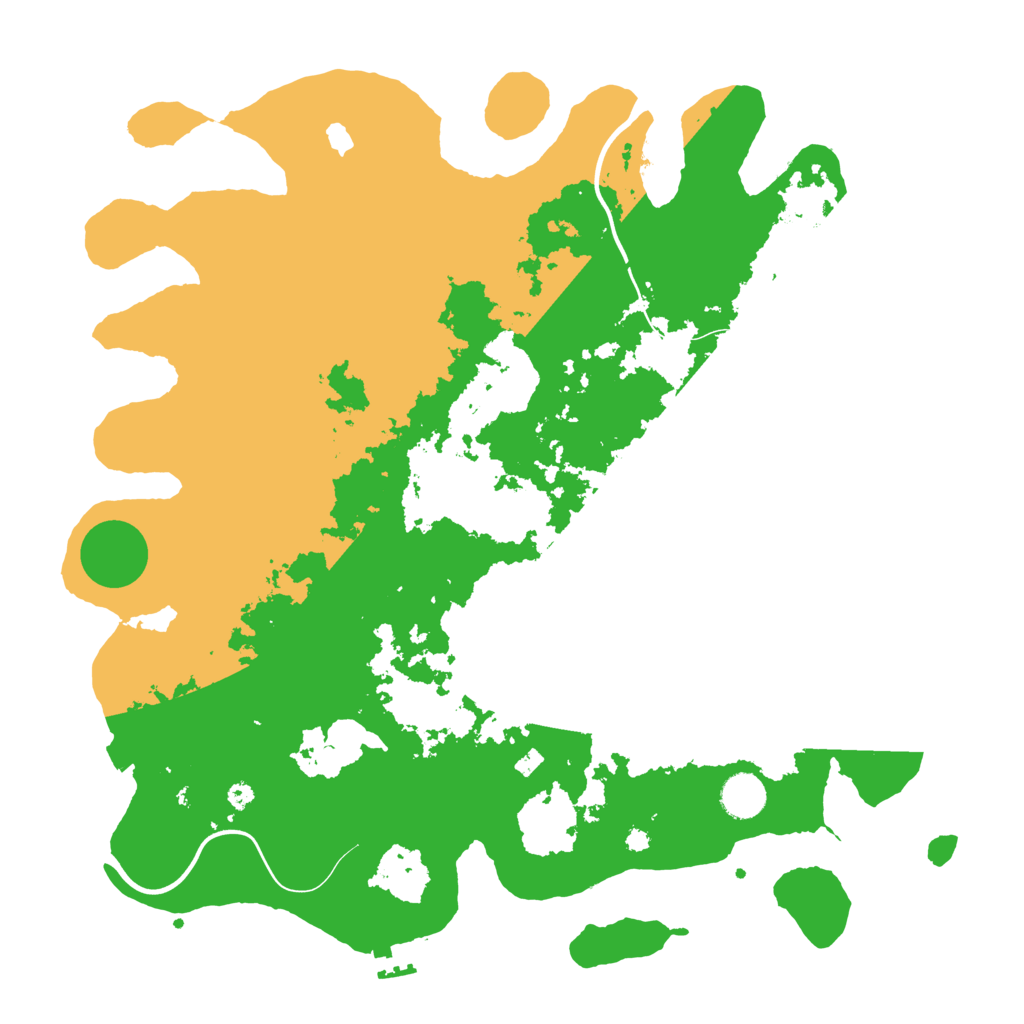 Biome Rust Map: Procedural Map, Size: 4000, Seed: 57600